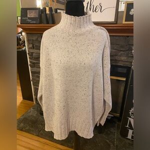 Petal & Pup Speckled Cream Roll Neck Sweater Oversized